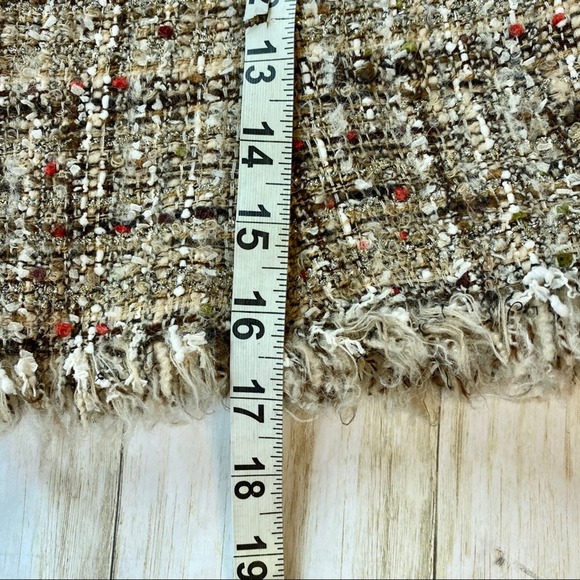 Avenue Montaigne Gold & BrownTweed Skirt - Picture 10 of 16